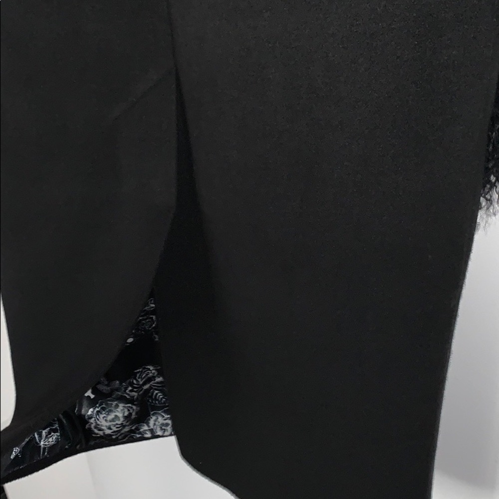 Bella Potemkina Wool-blend Black Coat with Fur - Picture 13 of 13